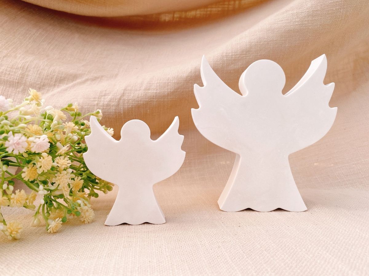 Silikongießform Engel mit großen Flügeln – Weihnachten