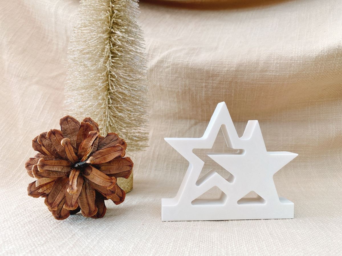 Silikon Gießform Stern im Stern – Weihnachten – Ansicht 2