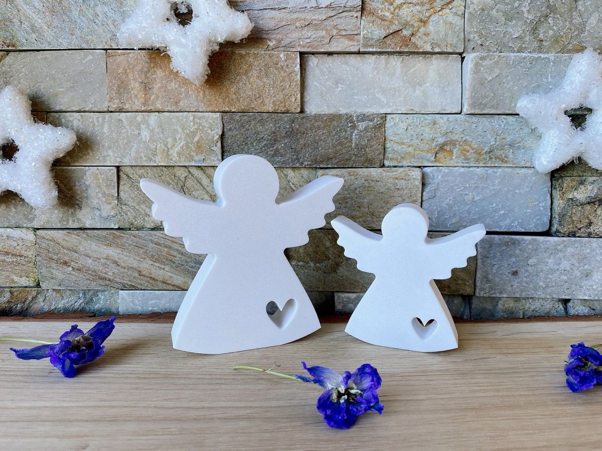 Silikon Giessform niedlicher Engel mit Herz – Weihnachten – Ansicht 6