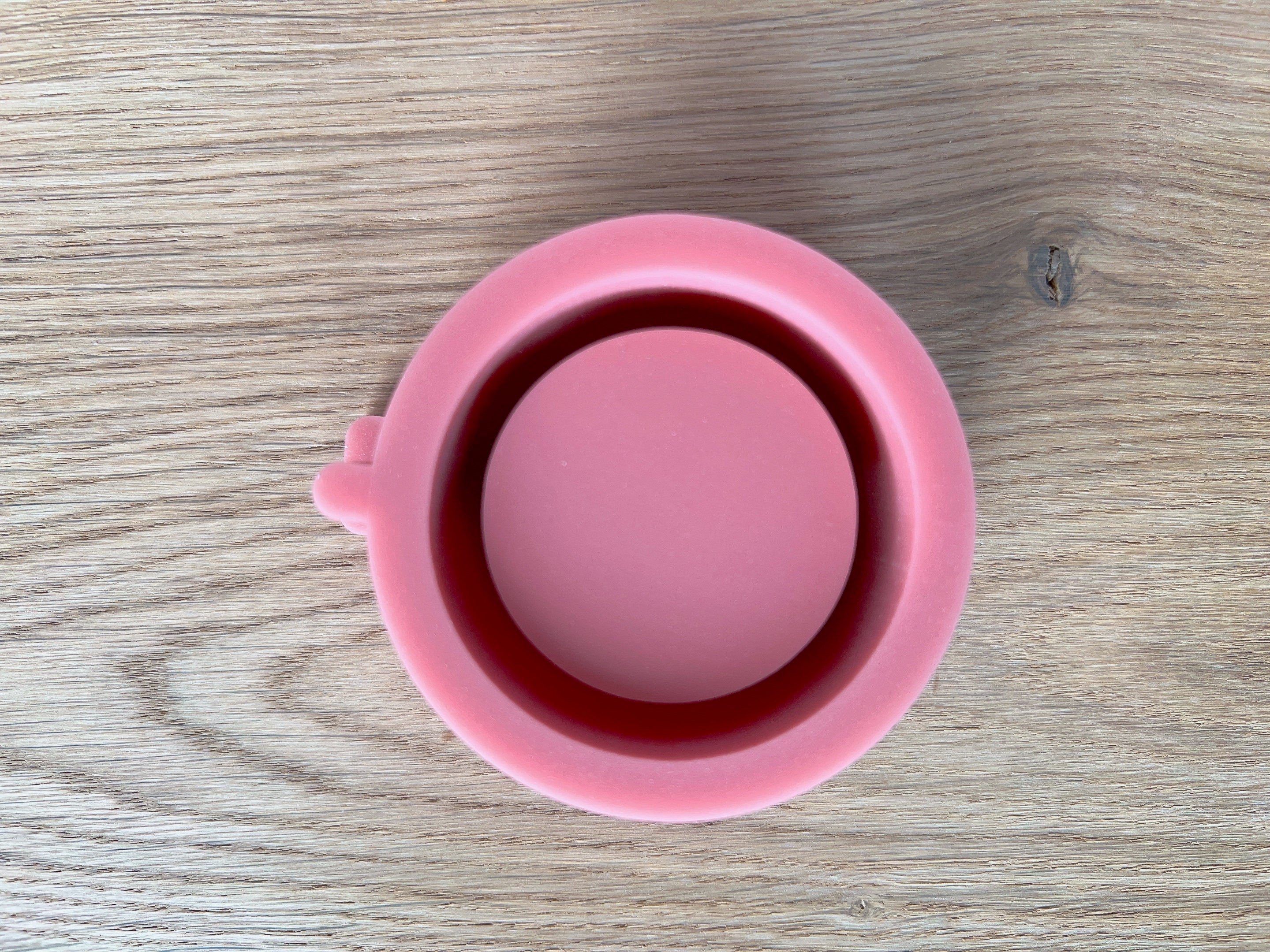 Silikon - Gießform - einfacher Teelichthalter abgerundet -
