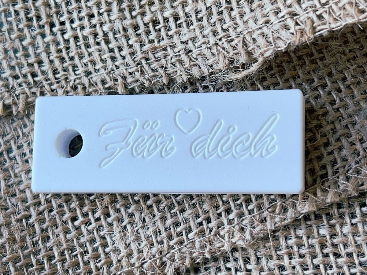 Silikon Gießform Verkaufsanhänger Anhänger Personalisiert Für dich 4er Set – Schrift