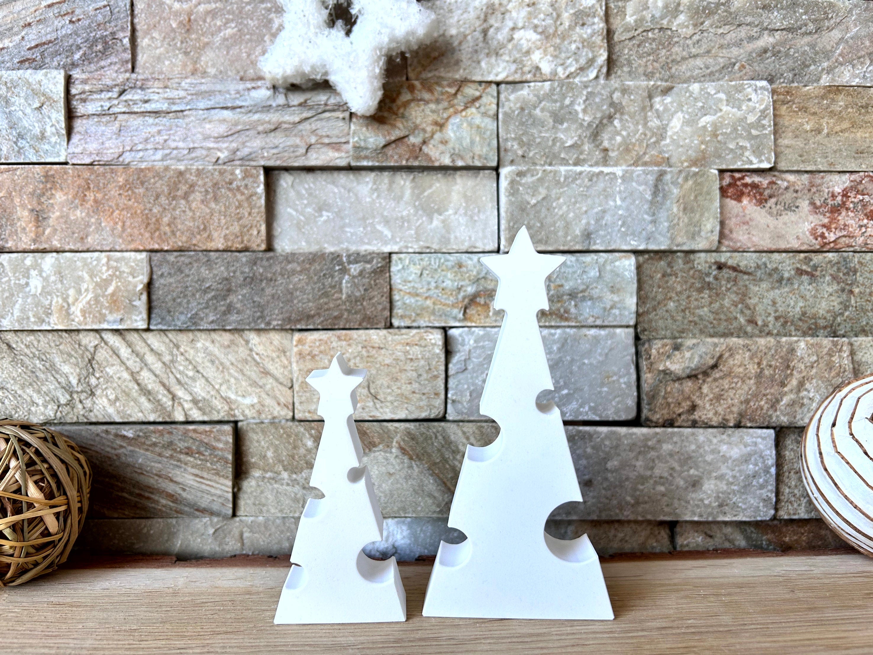 Silikon - Giessform - Tannenbaum mit Löchern 2 - Weihnachtsbaum - Lichtbaum -
