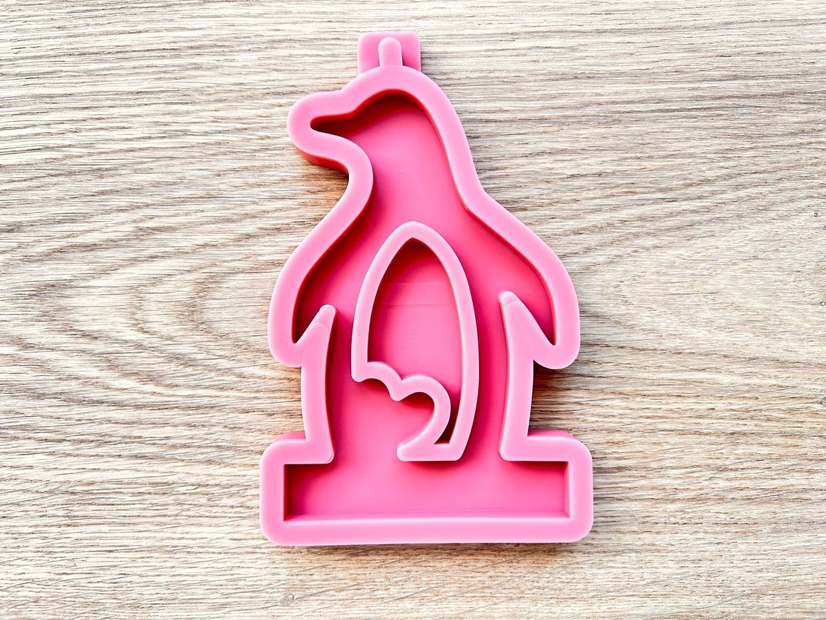 Silikon Gießform Pinguin für unseren Teelichthalter – Kerzenhalter – Ansicht 8