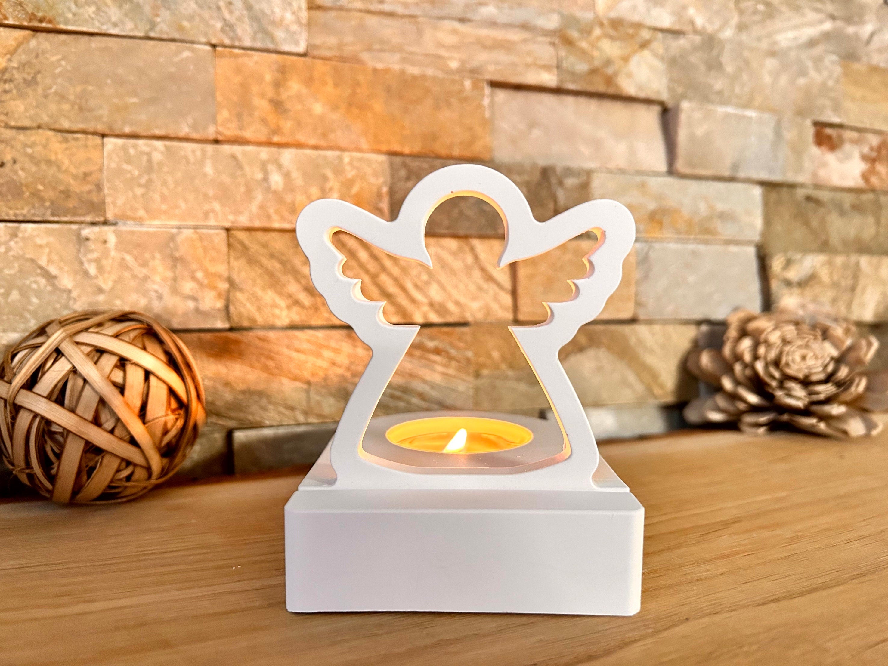 Silikon - Gießform - niedlicher Engel Einschieber für unseren Teelichthalter  -