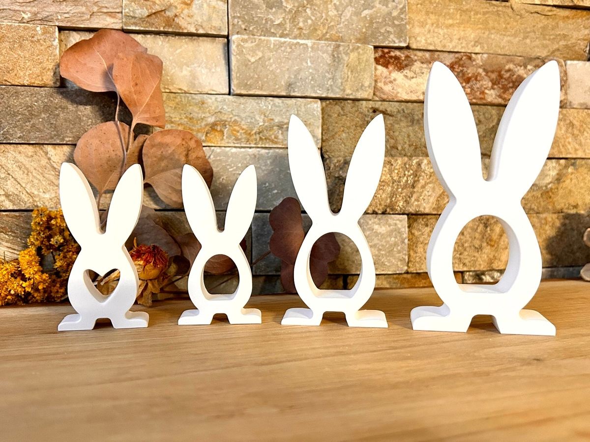 Silikon Gießform Hase offen mit Füßen – Tiere – Ansicht 3