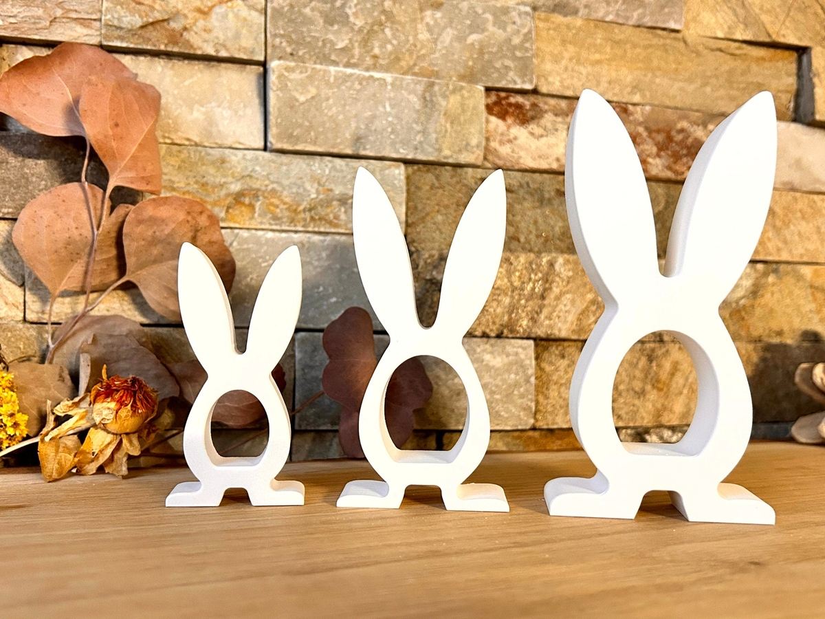 Silikon Gießform Hase offen mit Füßen – Tiere