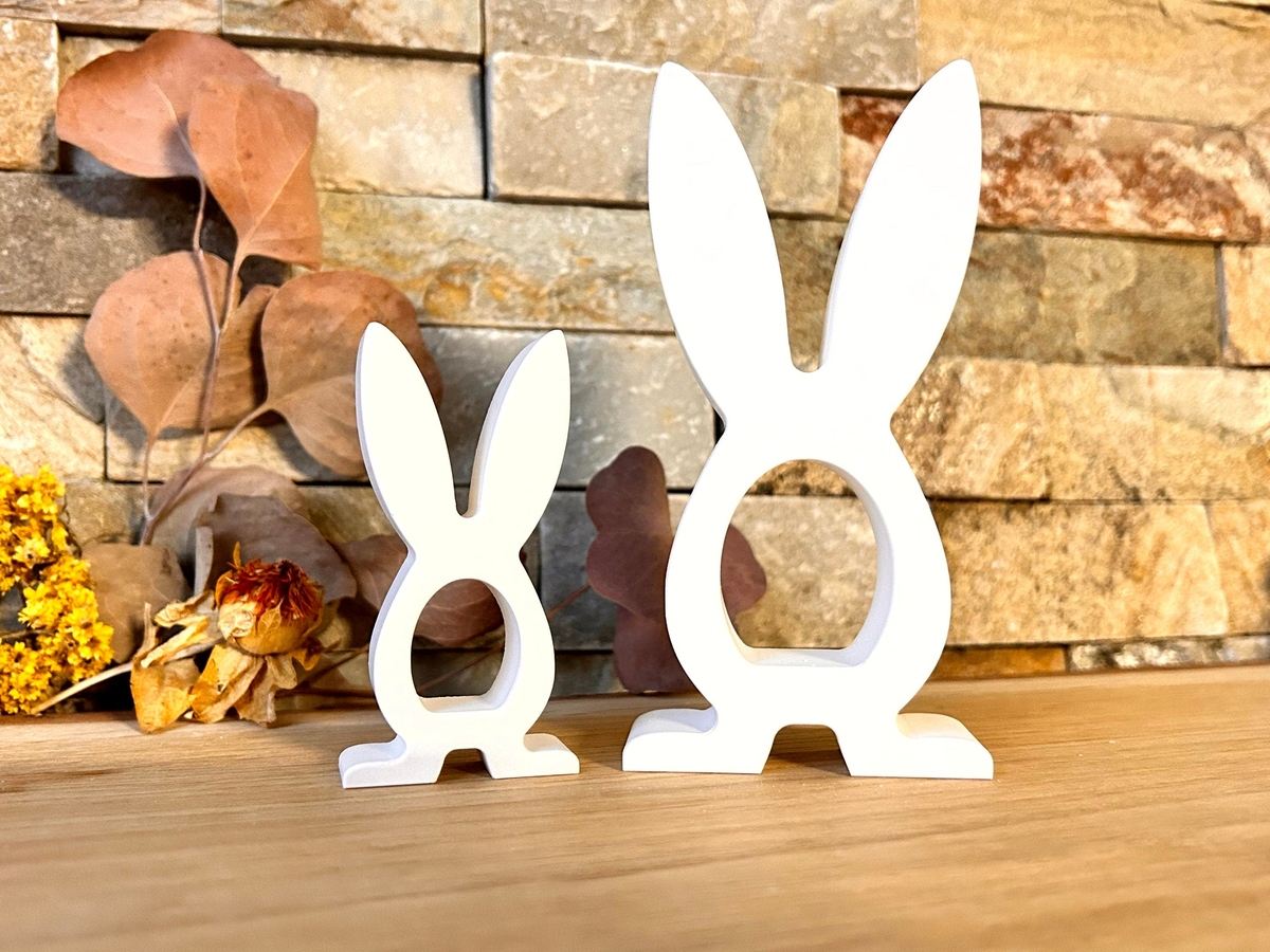 Silikon Gießform Hase offen mit Füßen – Tiere – Ansicht 2
